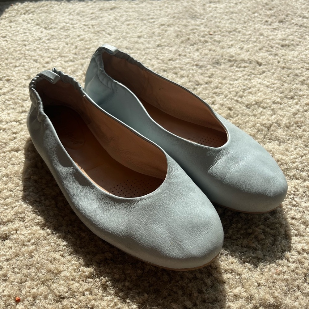Vintage light blue leather Corso Como ballet flats size 7